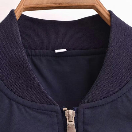 Women's Bomber Jacket Fashion Casual Lightweight Long Sleeve Zip up Outerwear with Pockets