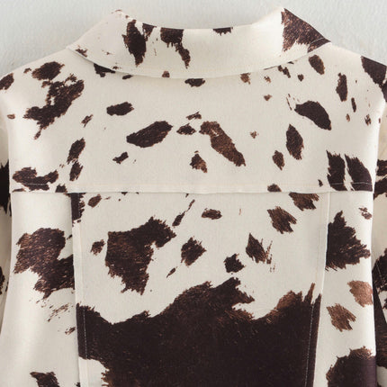 Womens Fashion Cropped Jackets Button Down Long Sleeve Lapel Coats