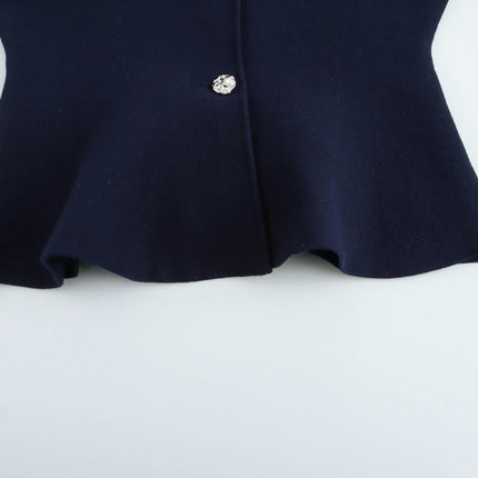 Women's Casual Button Front Long Sleeve Crewneck Cardigan Sweater