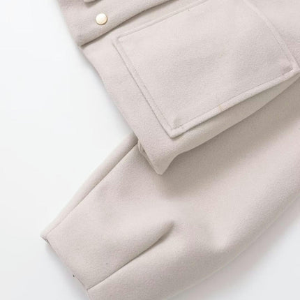 Womens Bomber Jacket Button Down Long Sleeve Baseball Varsity Cropped Jacket with Pockets