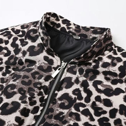 Womens Zip Up Jacket Fall Winter Long Sleeve Stand Collar Coat with Pocket