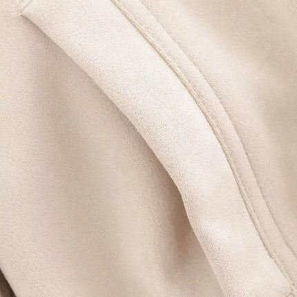 Women's Fashion Faux Suede Jacket Zip Up Casual Bomber Cropped Coats