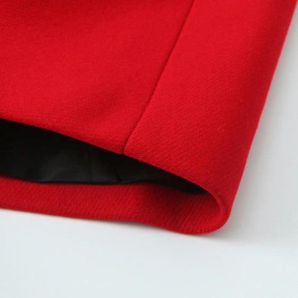Women's Wool Blend Coats Single Breasted Mid Length Outerwear Winter Coat