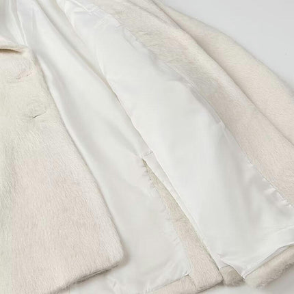 Women Trendy Notched Lapel Button Down Long Sleeve Coats Winter Coats with Pockets