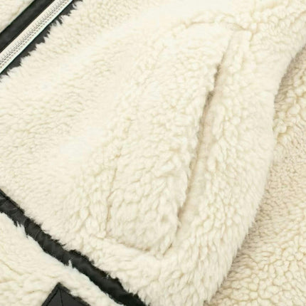 Womens Casual Coat Lapel Fleece Fuzzy Faux Shearling Zipper Warm Winter Jackets