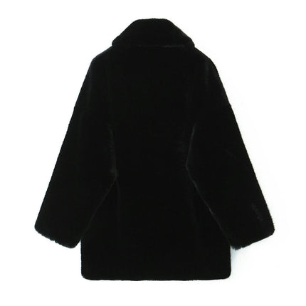 Womens Fleece Coat Winter Warm Fashion Fuzzy Jacket Faux Fur Fluffy Overcoat