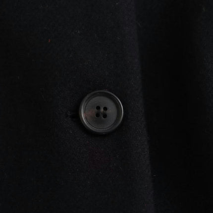 Women's Elegant Single Breasted Coat Long Sleeve Mid Length Winter Overcoat Wool Blend Coats