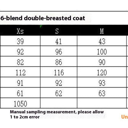 Women's Notched Lapel Jacket Double Breasted Mid-Long Blend Coat Overcoat