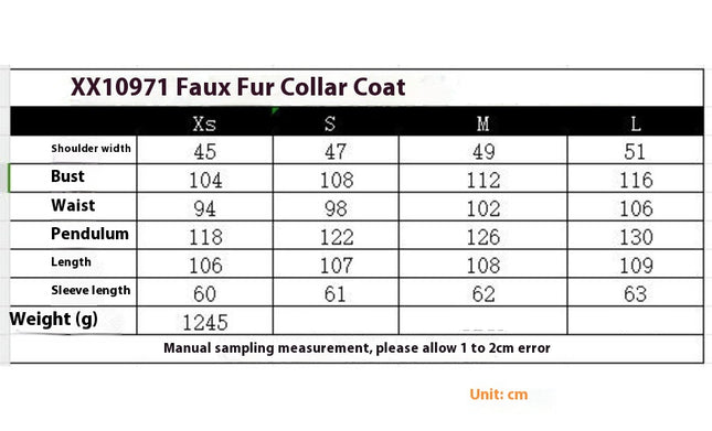 Women Wool Blend Trench Coat Mid-length Double Breasted Jacket with Faux Fur Collar