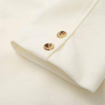 Women's Fall Winter Cropped Jackets Trendy Warm Casual Lapel Button Down Coat