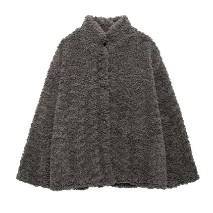 Women's Warm Winter Coats Long Sleeve Button Down Fuzzy Sherpa Fleece Jackets Outerwear