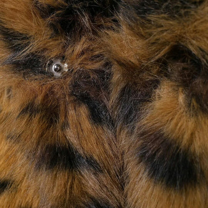 Women Faux Fur Winter Coats Warm Lapel Fuzzy Jacket Overcoat Fashion Outerwear