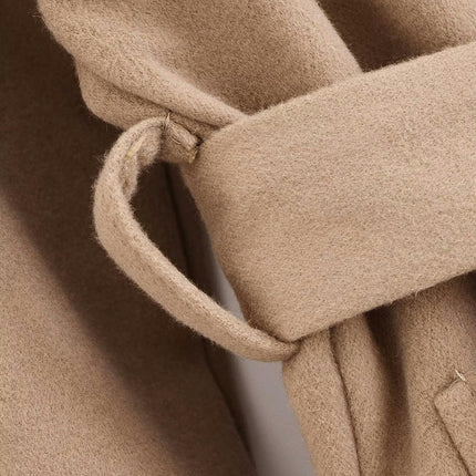 Womens Hooded Coats Long Sleeve Belted Casual Open Front Jackets Overcoat
