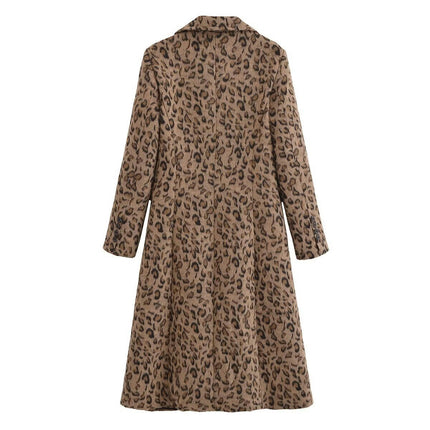 Women Wool Blend Coat Notched Collar Single Breasted Outerwear Jacket
