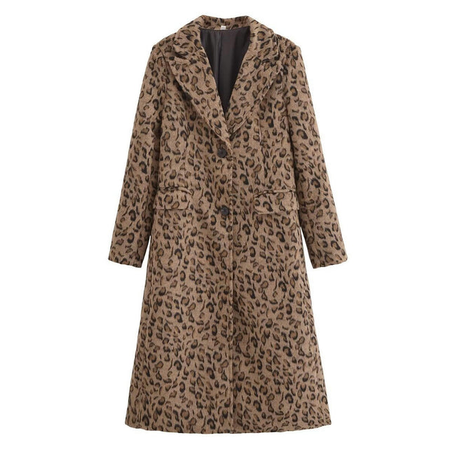 Women Wool Blend Coat Notched Collar Single Breasted Outerwear Jacket