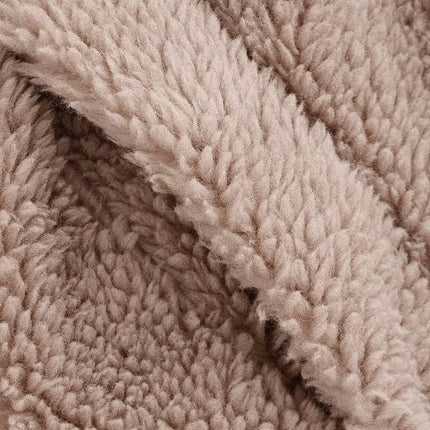 Women's Winter Casual Sherpa Jacket Notch Lapel Fuzzy Faux Fur Fleece Coat