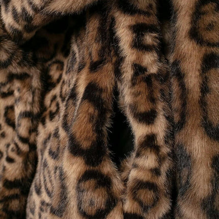 Women's Faux Fur Cropped Jacket Long Sleeve Button Warm Winter Coats Furry Outerwear