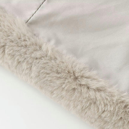Women's Faux Fur Coat Fuzzy Warm Winter Long Jackets Lapel Outerwear with Pockets