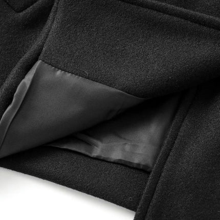 Women's Mid Length Coat Elegant Notched Lapel Coat Jacket Casual Fall Winter Outwear with Belt