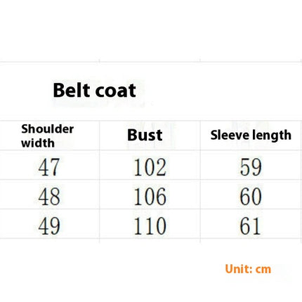 Women's Mid Length Coat Elegant Notched Lapel Coat Jacket Casual Fall Winter Outwear with Belt
