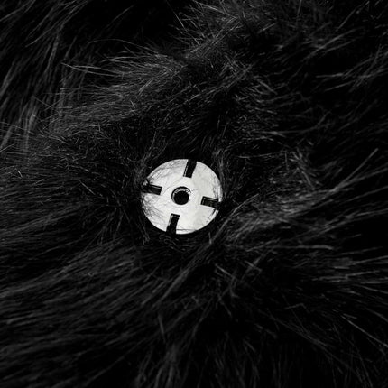 Women's Cropped Faux Fur Jacket Lapel Fluffy Button Coat Winter Warm Outwear