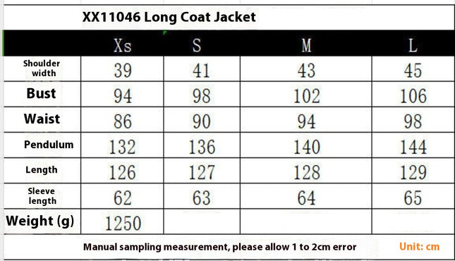 Women's Winter Warm Outwear Notch Lapel One Buttoned Mid-Long Coat