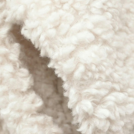 Womens Fuzzy Fleece Coats Lapel Button Jackets Winter Warm Casual Outwear