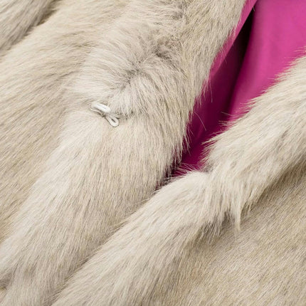 Women's Shaggy Faux Fur Jacket Coat Long Sleeve Warm Winter Outwear
