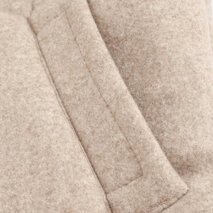 Women Winter Short Faux Shearing Fur Lined Jacket Turn-Down Zip Up Coat