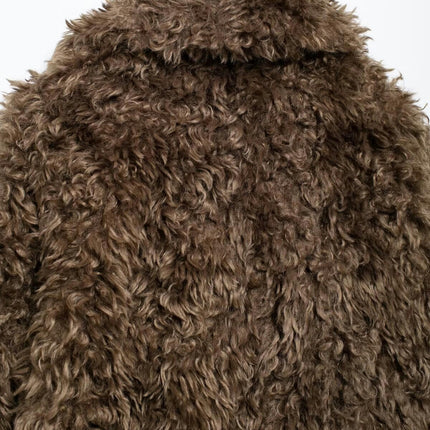Women's Winter Coats Faux Fur Jacket Long Sleeve Shaggy Warm Outerwear