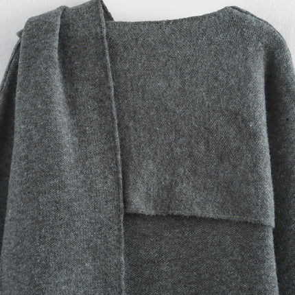Autumn Winter Cape For Women Long Sleeve Soft Short Coat Outerwear