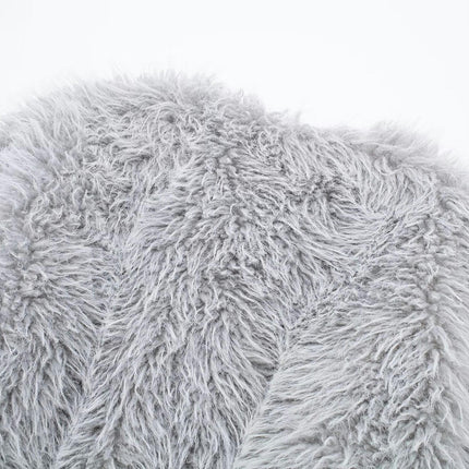 Winter Coats for Women Trendy Faux Fur Shaggy Jacket Cropped Long Sleeve Outerwear