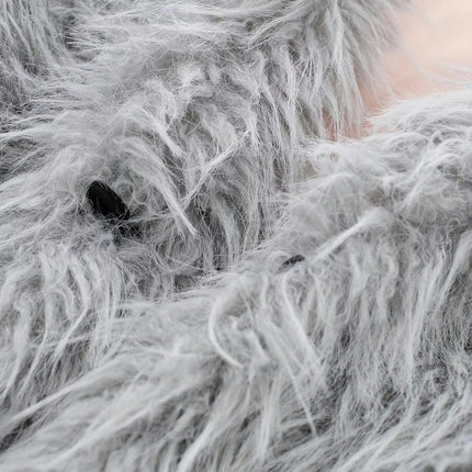 Winter Coats for Women Trendy Faux Fur Shaggy Jacket Cropped Long Sleeve Outerwear