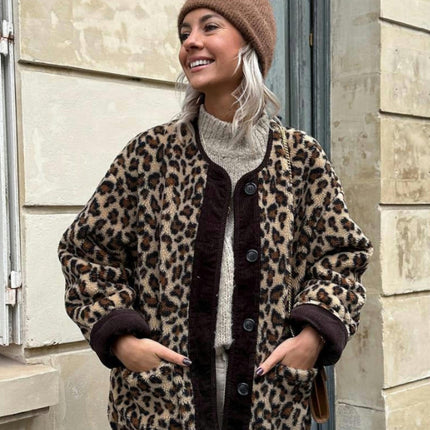 Women's Warm Winter Coats Long Sleeve Button up Fuzzy Sherpa Fleece Jackets Outerwear