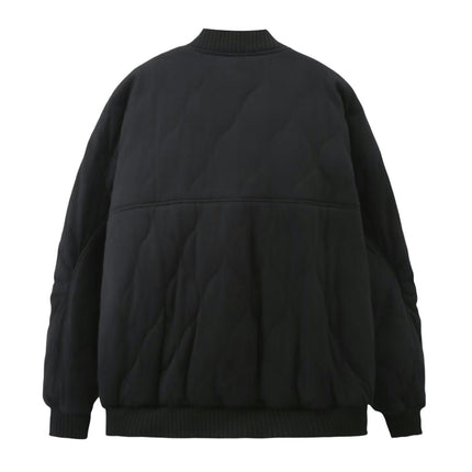 Women's Quilted Casual Puffer Jacket Warm Winter Bomber Coats Zip Up Outerwear with Pockets
