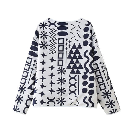 Women's Lightweight Jacket Floral Print Cardigan Button Down Coat Outwear