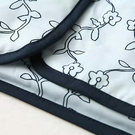 Women Cropped Puffer Jacket Floral Printed Coats Lightweight Button Down V Neck Jackets