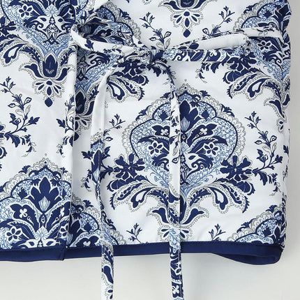 Women's Floral PrintQuilted Jacket Tie Open Front Lightweight Puffer Padded Coats