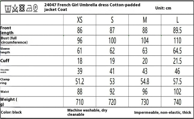 Women's Puffer Coat Mid-Length Zipper Jacket Cute Flared Dress Winter Warm Outerwear