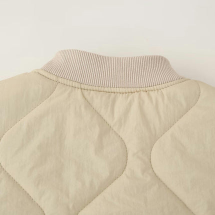 Women's Quilted Jackets Lightweight Casual Warm Button Down Winter Coats with Pockets