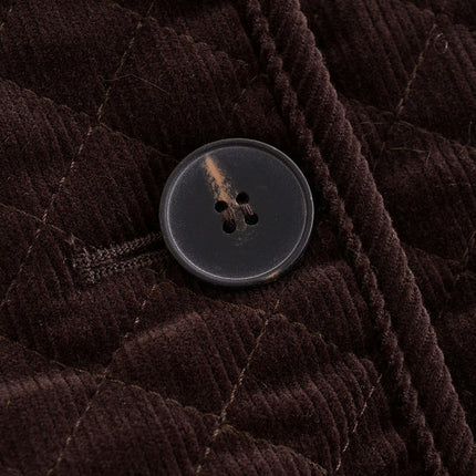 Women's Winter Casual Corduroy Jackets Long Sleeve Button Down Lapel Outerwear Cropped Coats
