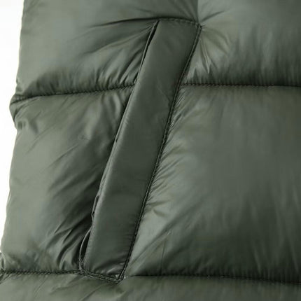 Womens Quilted Winter Coat Hooded Zip Up Puffer Jacket Outerwear