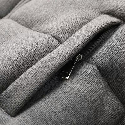 Women's Cropped Knit Puffer Jacket Zip Up Winter Quilted Warm Short Outerwear