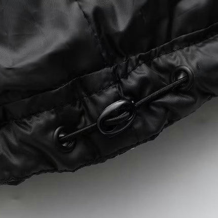 Women' s Cropped Quilted Puffer Jacket Patchwork Long Sleeve Zipper Outerwear Coats
