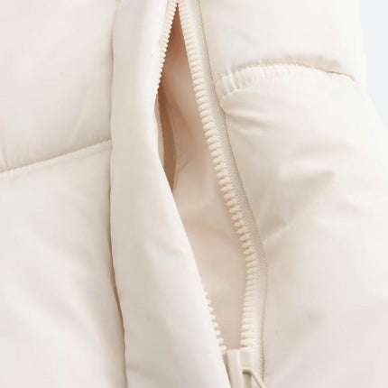 Women's Cropped Puffer Jacket Hooded Zip Up Quilted Short Padded Coat Winter Warm Outwear