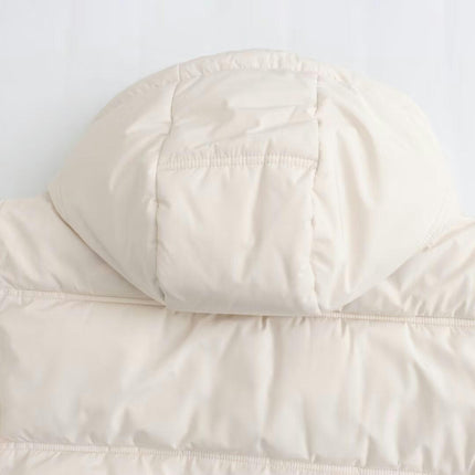 Women's Cropped Puffer Jacket Hooded Zip Up Quilted Short Padded Coat Winter Warm Outwear