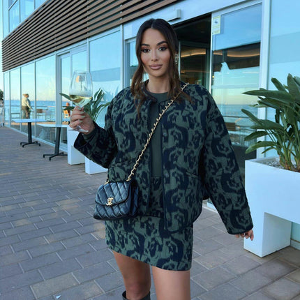 Womens Floral Quilted Jacket Button Down Print Long Sleeve Lightweight Coat