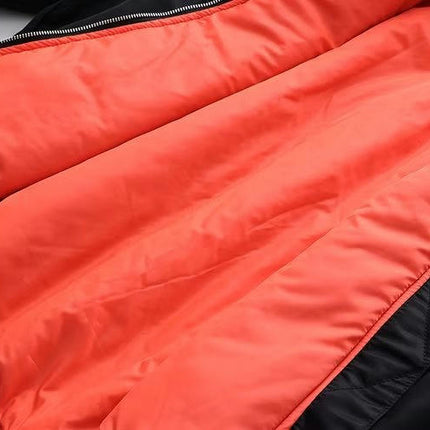 Women's Bomber Jacket Casual Loose Coat Zip Up Winter Outerwear with Pockets