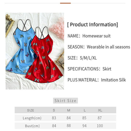 Women 2 Pack Nightgown Faux Silk Nightgown Sexy Cross Front Lingerie Satin Nightdress