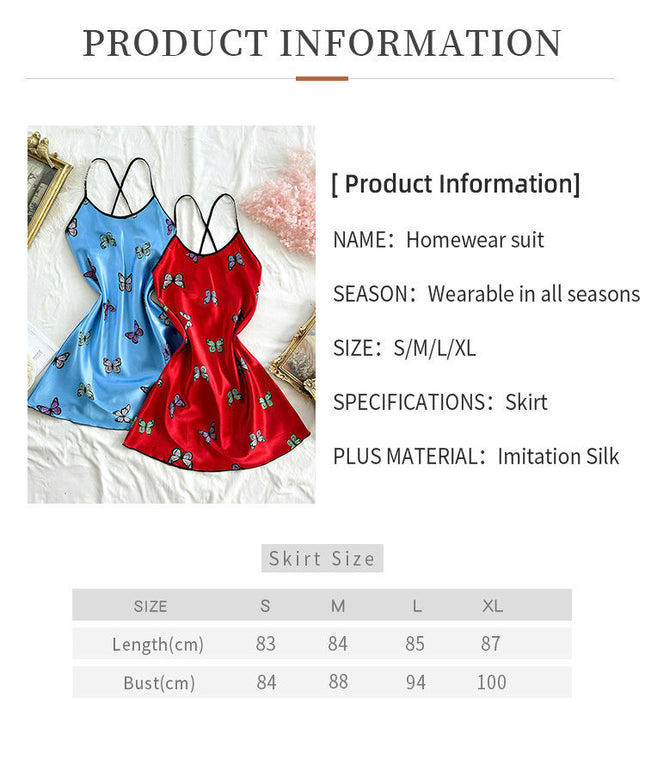Women 2 Pack Nightgown Faux Silk Nightgown Sexy Cross Front Lingerie Satin Nightdress